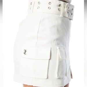 Juicy Couture Cream Cargo Skirt